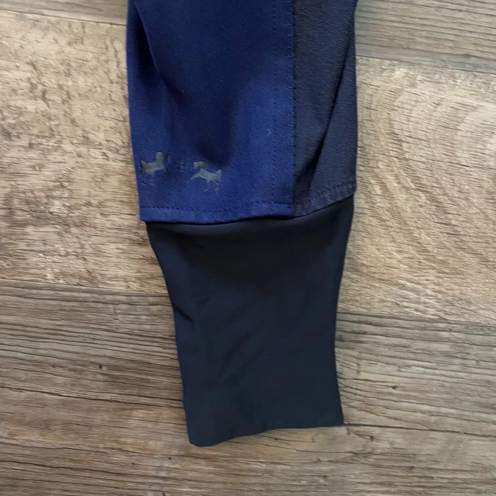 Equine Couture Blakely Knee Patch Breeches Contrast Saddle Stitch Horse Size 30 - Picture 3 of 9
